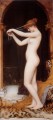 Venus Binding Her Hair lady nude John William Godward